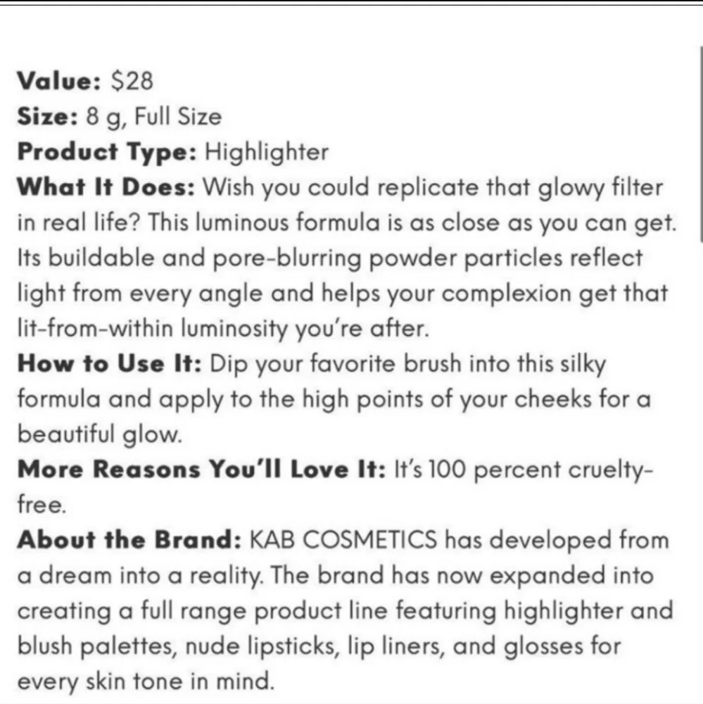 KAB Cosmetics Glow Powder- Bronzed Babe